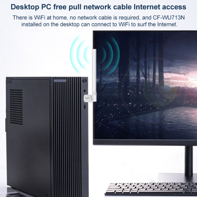 COMFAST CF-WU713N 300Mbps Wifi USB Network Adapter, CF-WU713N COMFAST CF-WU713N 300Mbps Wifi USB Network Adapter, CF-WU713N